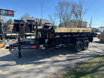 New 2025 Liberty Trailers 83x14 Low Pro Dump 14k Rated Telescopic