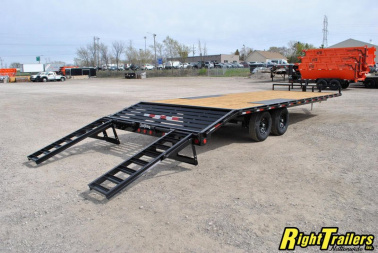 New 2023 8.5x24 PJ Deckover Equipment Trailer