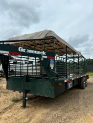 Used 2012 Gooseneck Trailer MFG 6'8''x24' Cattle trailer