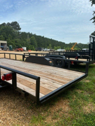 New 2025 Long Run Trailers 82''x18' Tandem Axle Pipe Top Utility Trailer