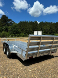 New 2025 80''x16' Aluminum tandem axle Utility Trailer