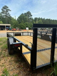 New 2025 B/R Trailers 76''x14' Single Axle Utility Trailer