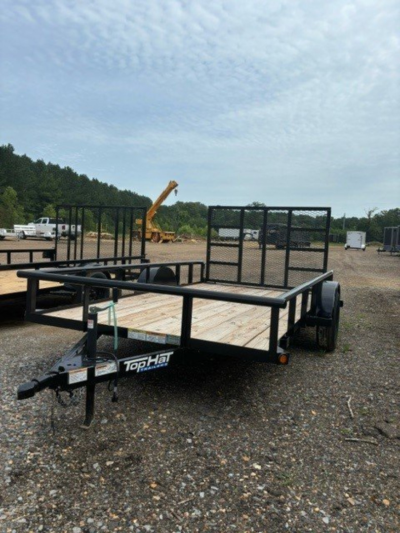 New 2025 Top Hat 6'5''x12' Single Axle Pipe top Utility Trailer