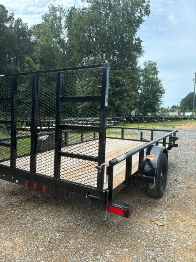 New 2025 Top Hat 6'5''x12' Single Axle Pipe top Utility Trailer