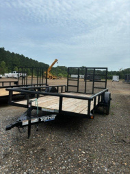 New 2025 Top Hat 6'5''x12' Single Axle Pipe top Utility Trailer