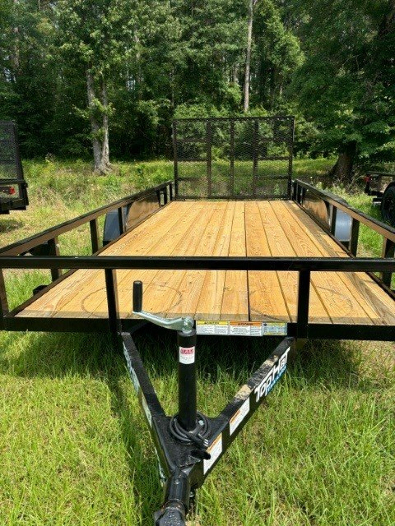 New 2025 Top Hat Trailers 77''x16' tandem axle Utility Trailer