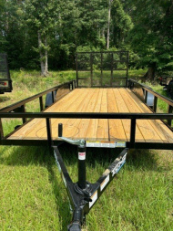 New 2025 Top Hat Trailers 77''x16' tandem axle Utility Trailer