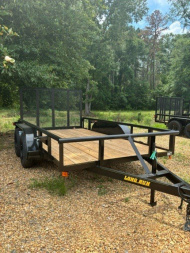 New 2025 Long Run Trailers 6'4''x12' Tandem Axle Pipe top Utility Trailer