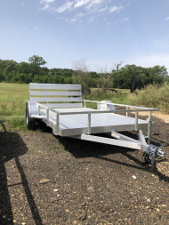 New 2025 Elite Trailers 6'4''x12' Aluminum Single Axle Utility Trailer