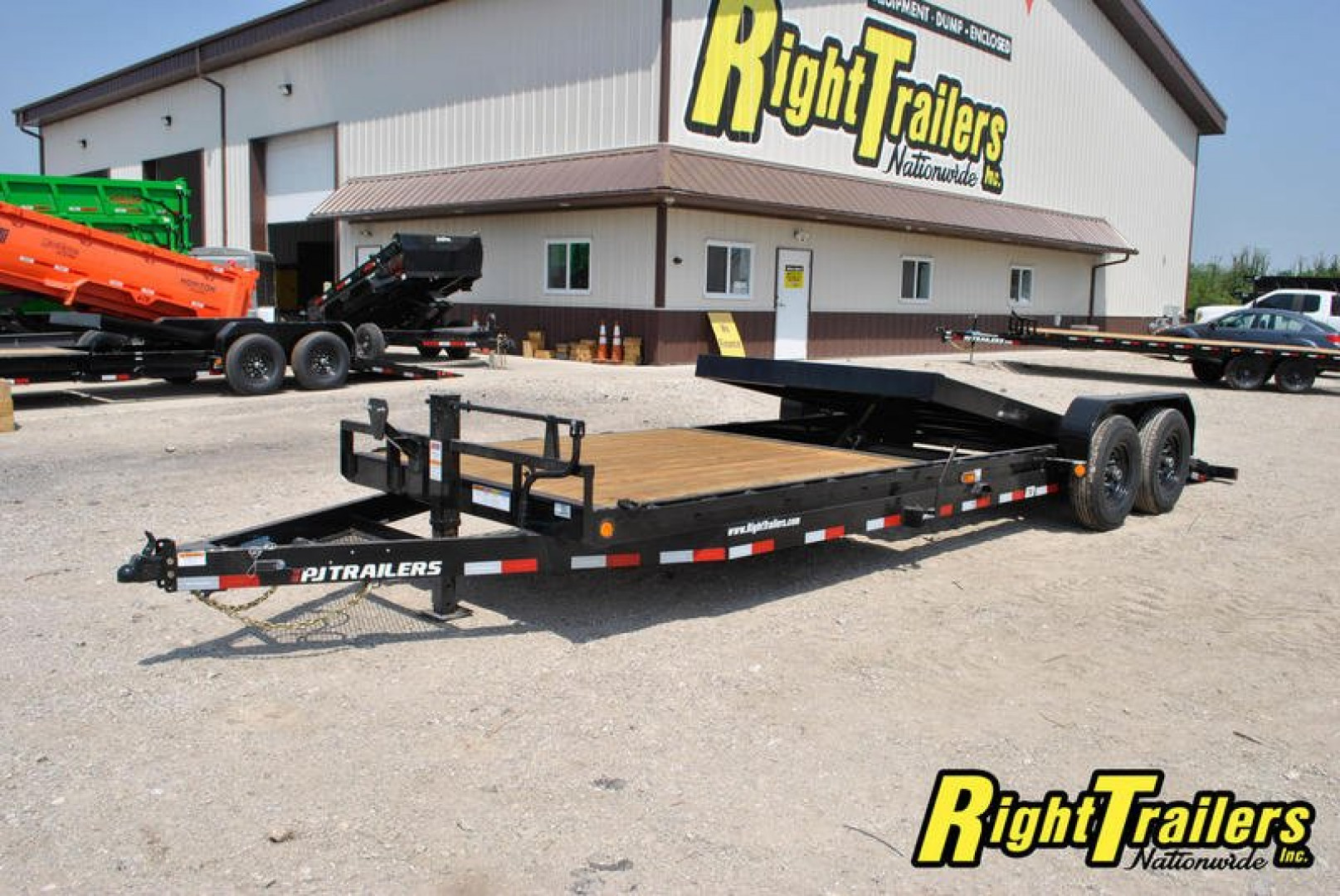 New 2023 7x24 PJ Car Hauler Tilt Trailer T6242