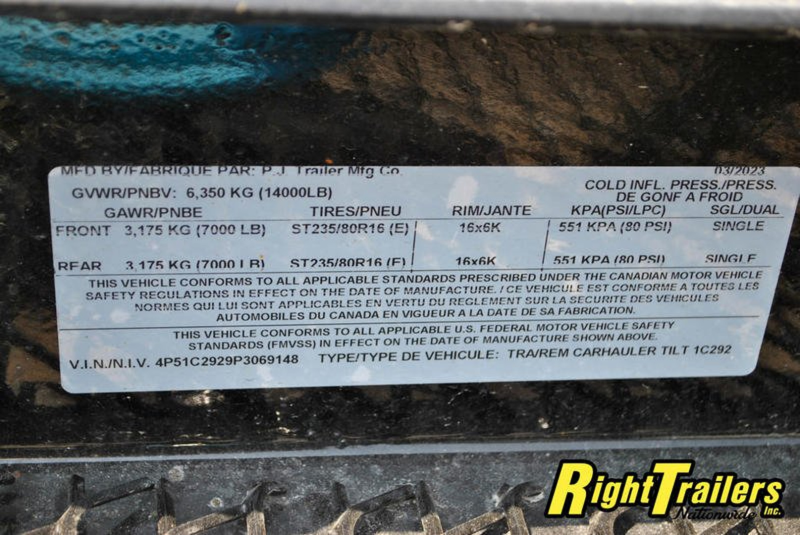 New 2023 7x24 PJ Tilt Trailer