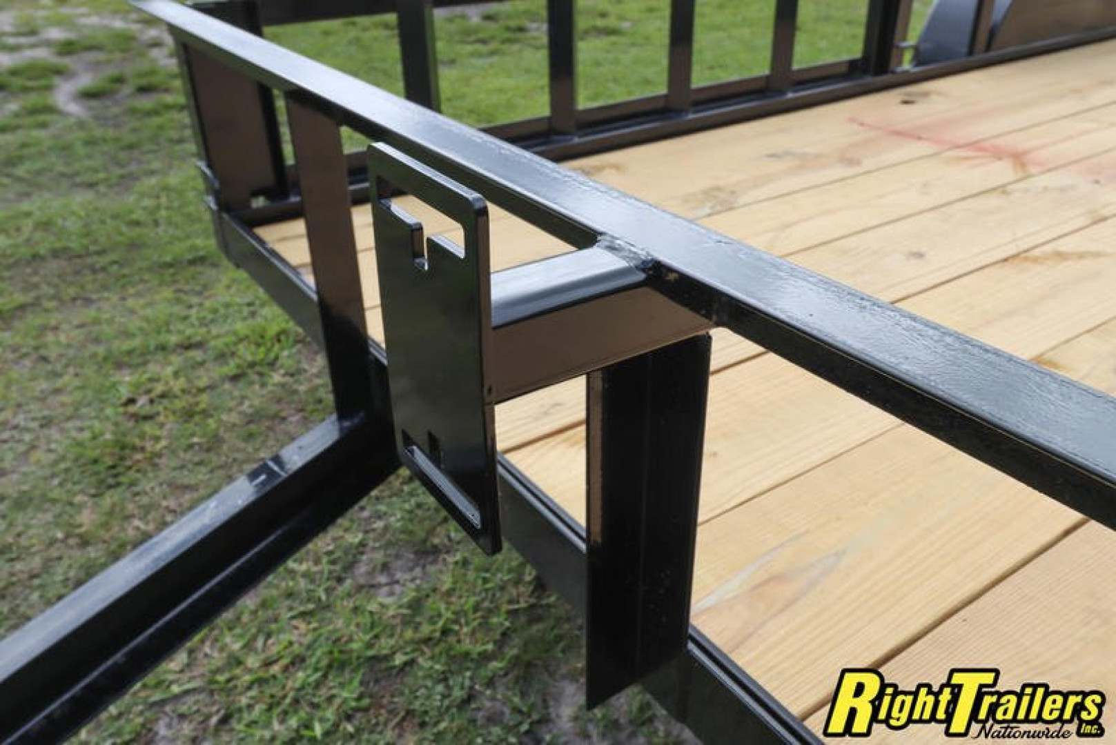 New 2023 7x16 Red Hot ATV Utility Trailer ATV7X16