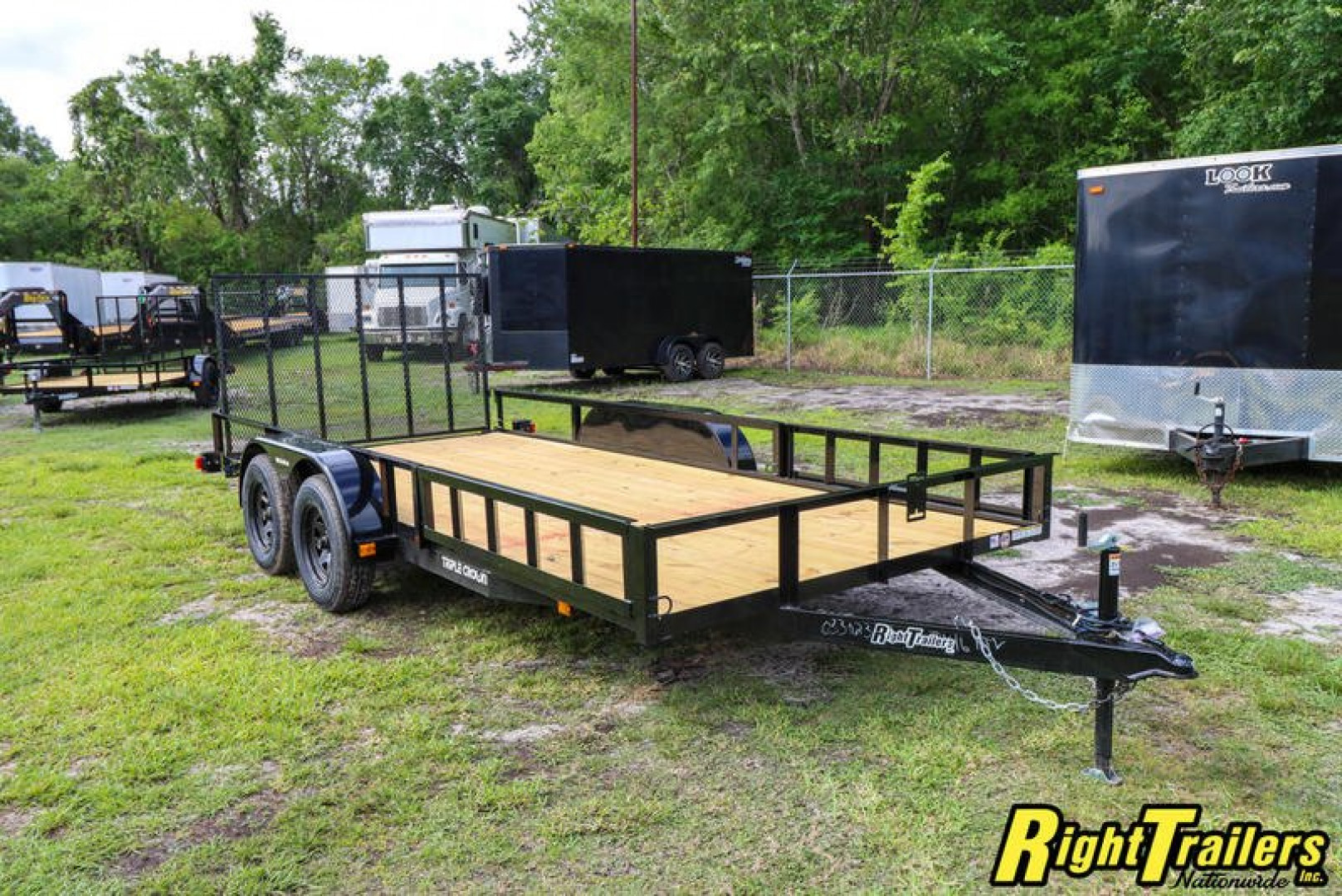 New 2023 7x16 Red Hot ATV Utility Trailer ATV7X16