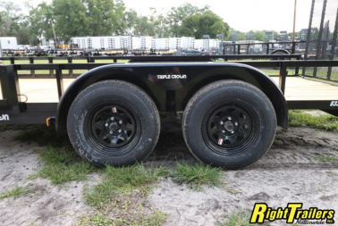 New 2023 7x16 Red Hot ATV Utility Trailer ATV7X16