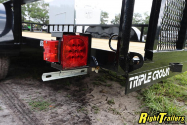 New 2023 7x16 Red Hot ATV Utility Trailer ATV7X16