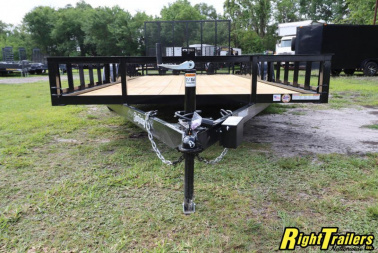 New 2023 7x16 Red Hot ATV Utility Trailer ATV7X16