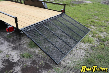 New 2023 7x16 Red Hot ATV Utility Trailer ATV7X16