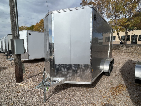 New 2025 ALCOM C 7X14 STEALTH ALL ALUMINUM Cargo / Enclosed Trailer