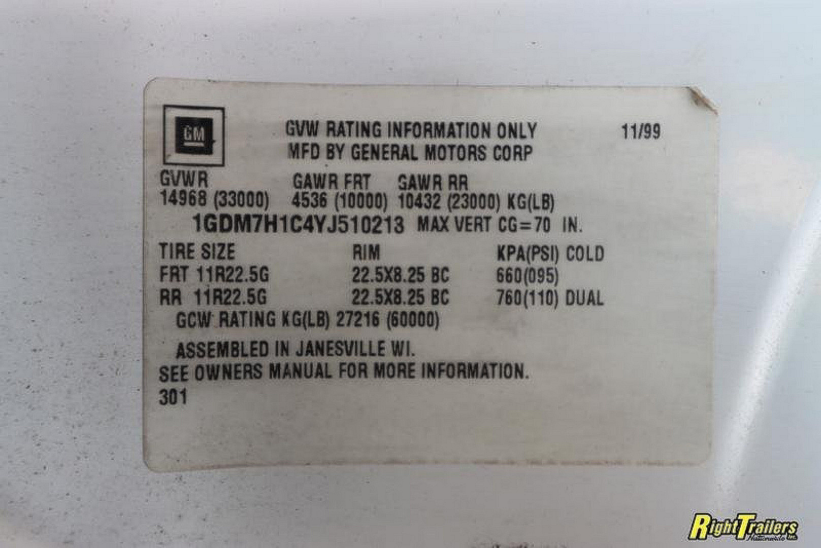 Used 2000 GMC MOTORCOACH