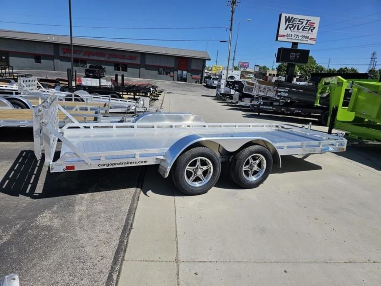 New 2024 ALCOM U 6.5X16FA ALL ALUMINUM Utility Trailer