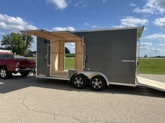 New 2025 Qualitec Aluminum 7.5x16+30  Aerostar, by Stealth Cargo / Enclosed Trailer
