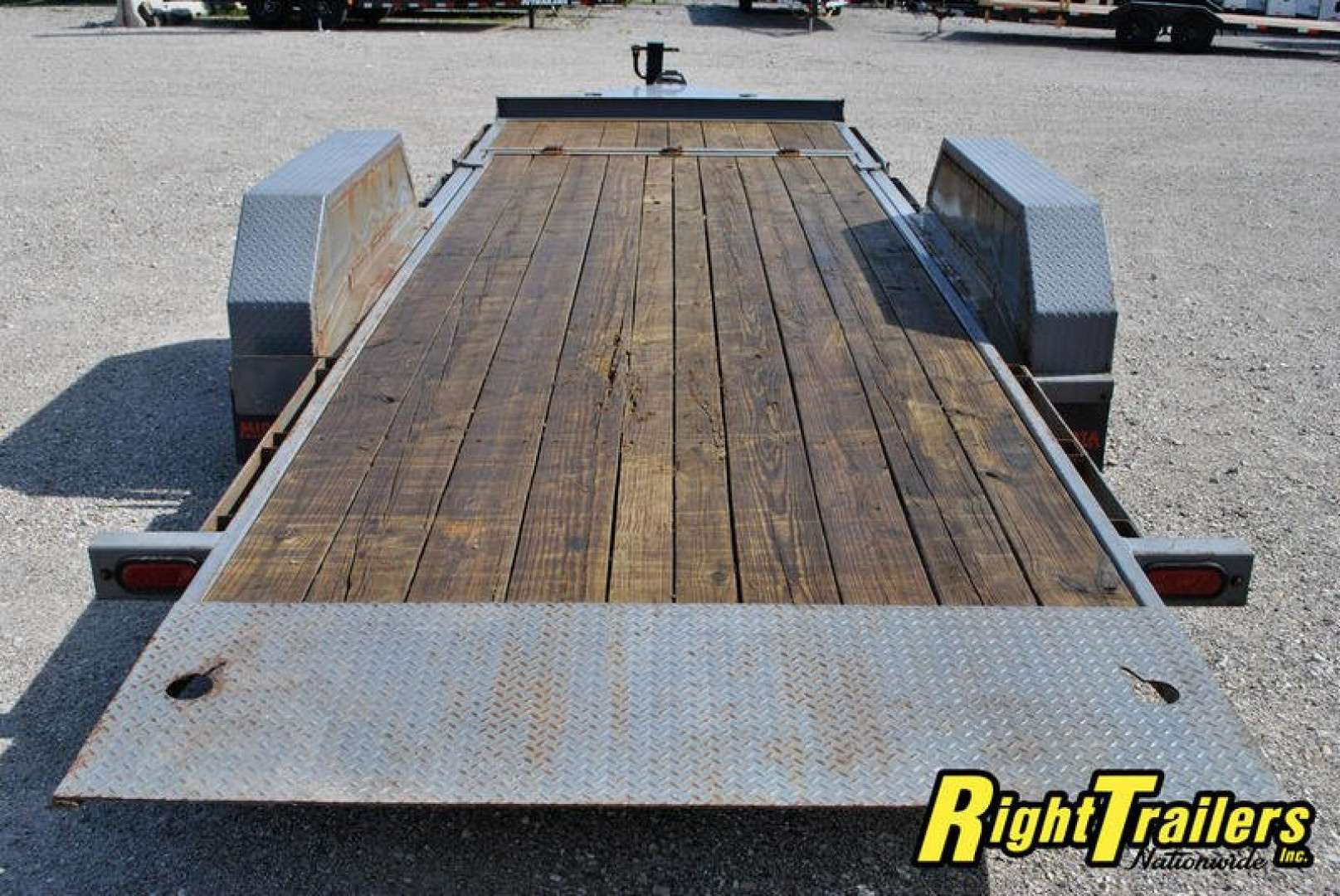 Used 2018 7X22 MIDSOTA Tilt Bed Equipment Trailer