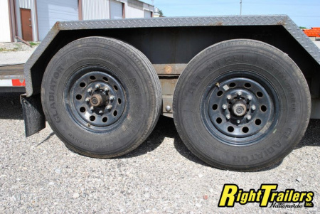 Used 2018 7X22 MIDSOTA Tilt Bed Equipment Trailer