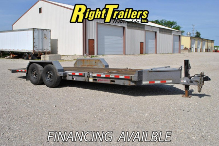 Used 2018 7X22 MIDSOTA Tilt Bed Equipment Trailer