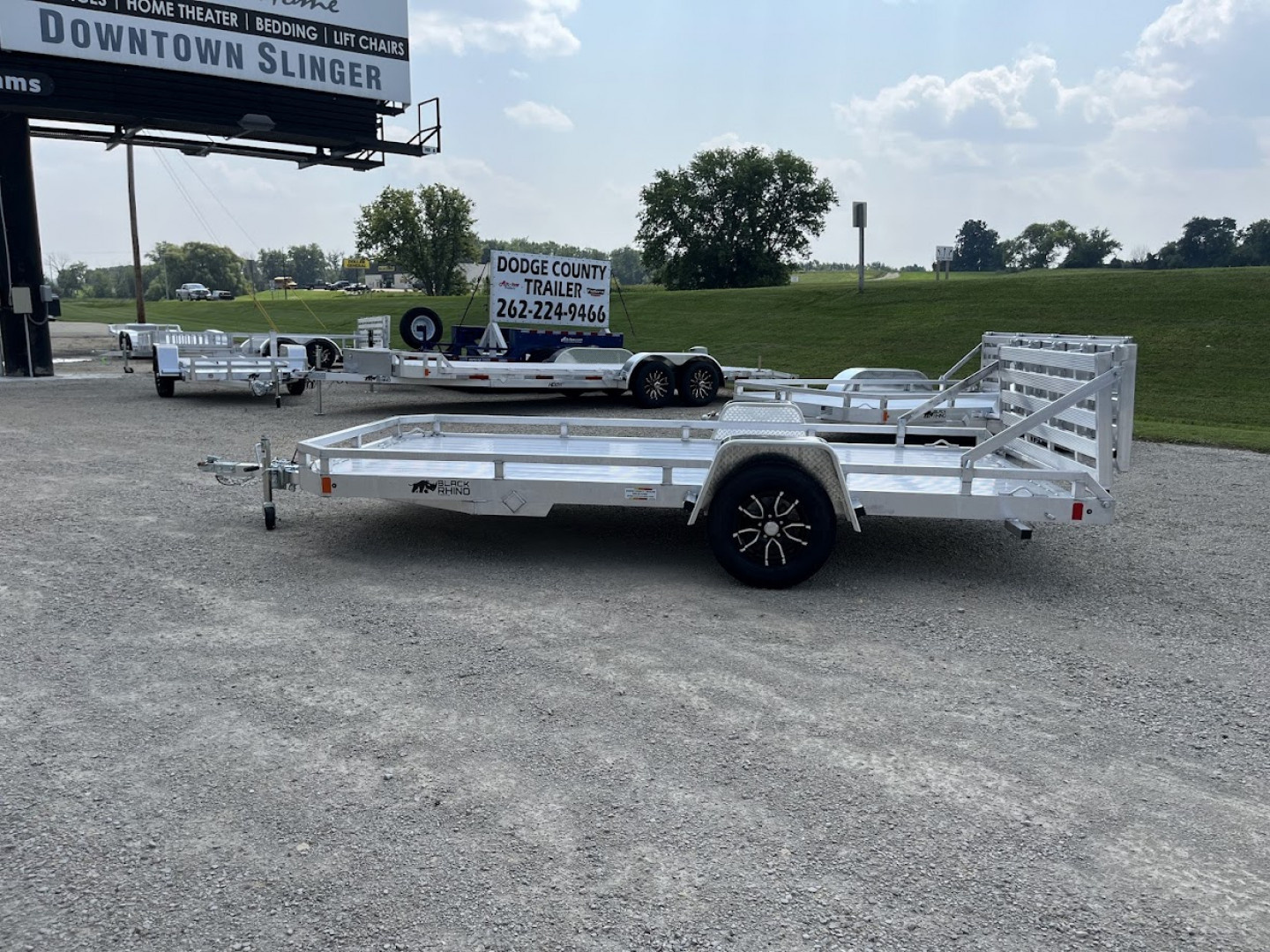 New 2025 Black Rhino Low Pro LPS8114A-3K, Aluminum Trailer w/ Bi-Fold Gate