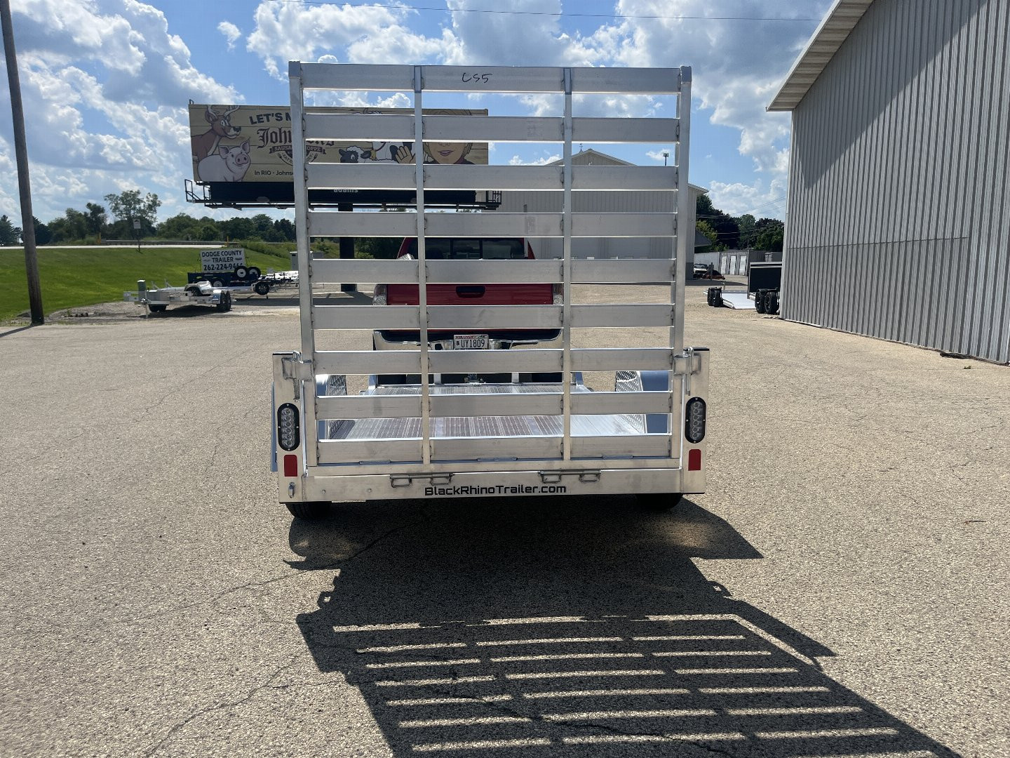 New 2025 BLACK RHINO Aluminum 5'x8' UTS508 w/ No Side Rails ATV Trailer