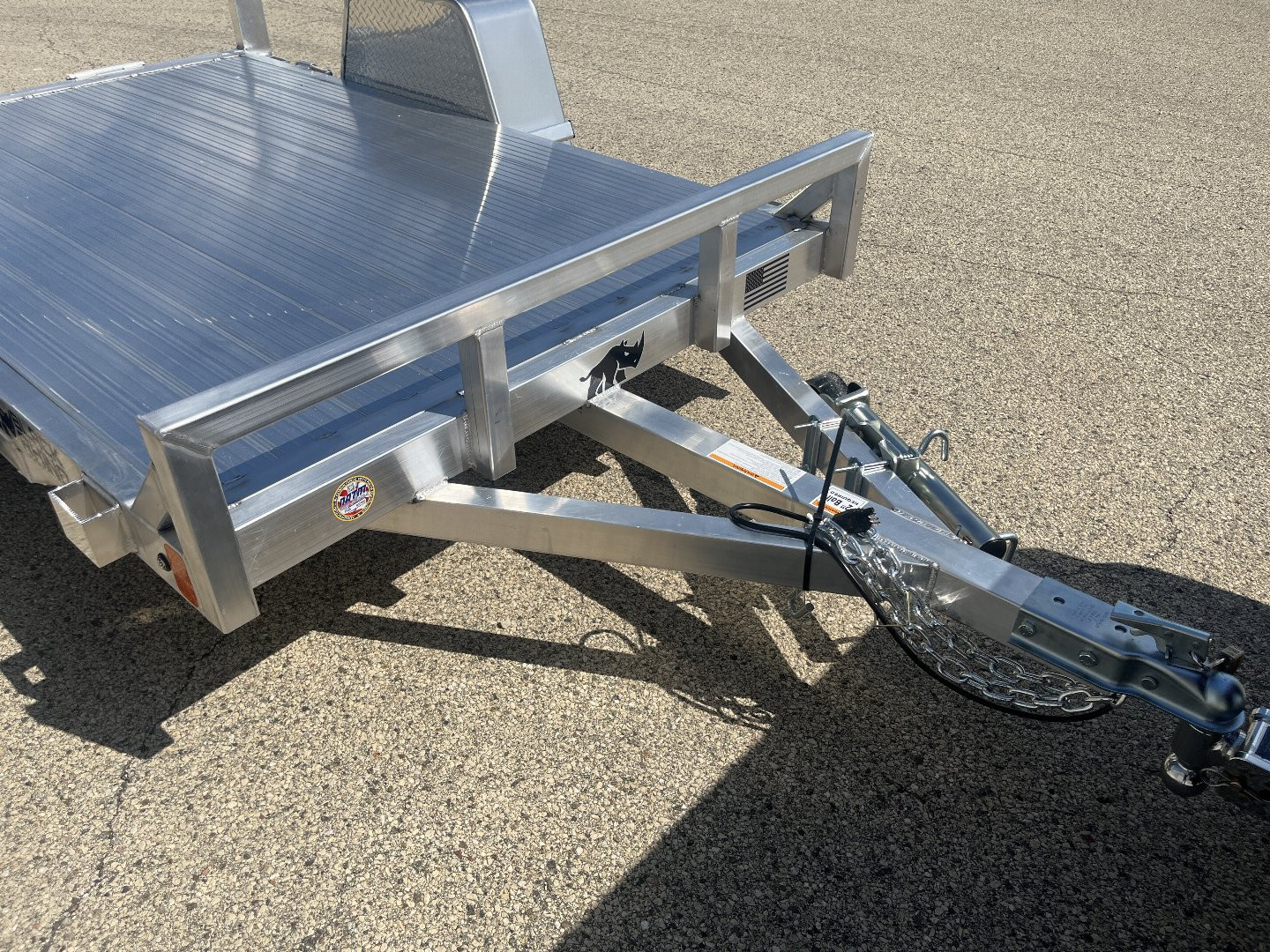 New 2025 BLACK RHINO Aluminum 5'x8' UTS508 w/ No Side Rails ATV Trailer
