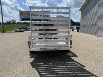 New 2025 BLACK RHINO Aluminum 5'x8' UTS508 w/ No Side Rails ATV Trailer