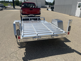New 2025 BLACK RHINO Aluminum 5'x8' UTS508 w/ No Side Rails ATV Trailer