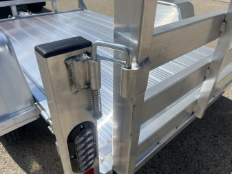 New 2025 BLACK RHINO Aluminum 5'x8' UTS508 w/ No Side Rails ATV Trailer
