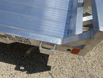 New 2025 BLACK RHINO Aluminum 5'x8' UTS508 w/ No Side Rails ATV Trailer