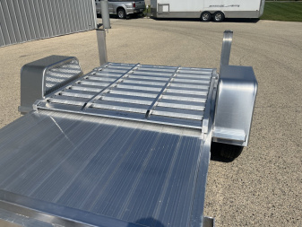 New 2025 BLACK RHINO Aluminum 5'x8' UTS508 w/ No Side Rails ATV Trailer