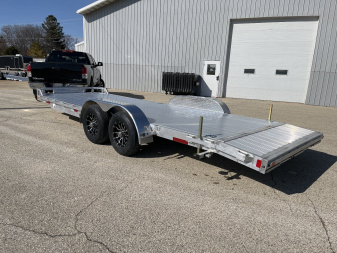 New 2025 BLACK RHINO Aluminum 81 x22' CH722A-10K w/ Ramps, Toolbox and Stabilizer Jacks Car Hauler