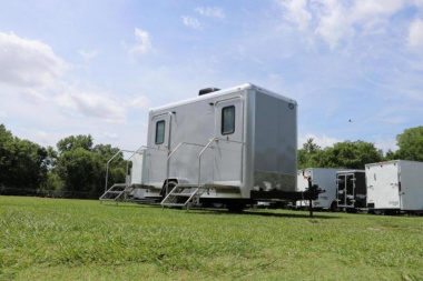 Used 2020 2 Station Restroom Trailer Forest River