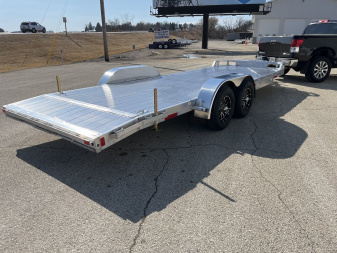 New 2025 BLACK RHINO Aluminum 81 x22' CH722A-10K w/ Ramps, Toolbox and Stabilizer Jacks Car Hauler