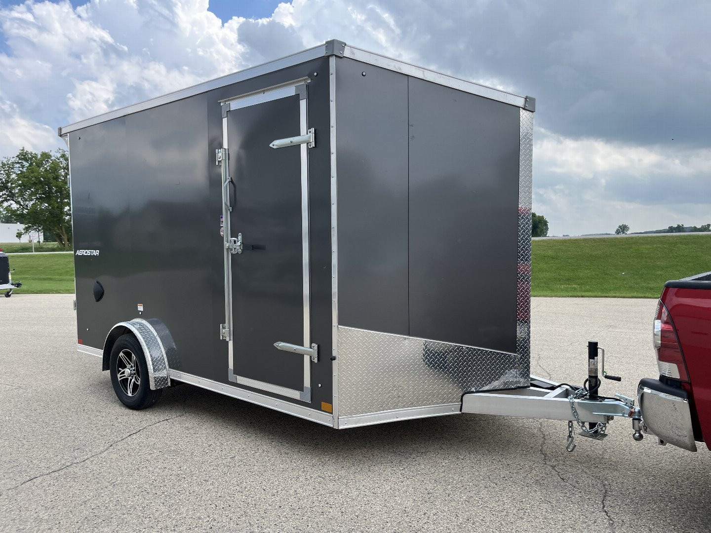 New 2025 Qualitec Aluminum 7.5'x12'+30" Aerostar w/ UTV Package Cargo / Enclosed Trailer