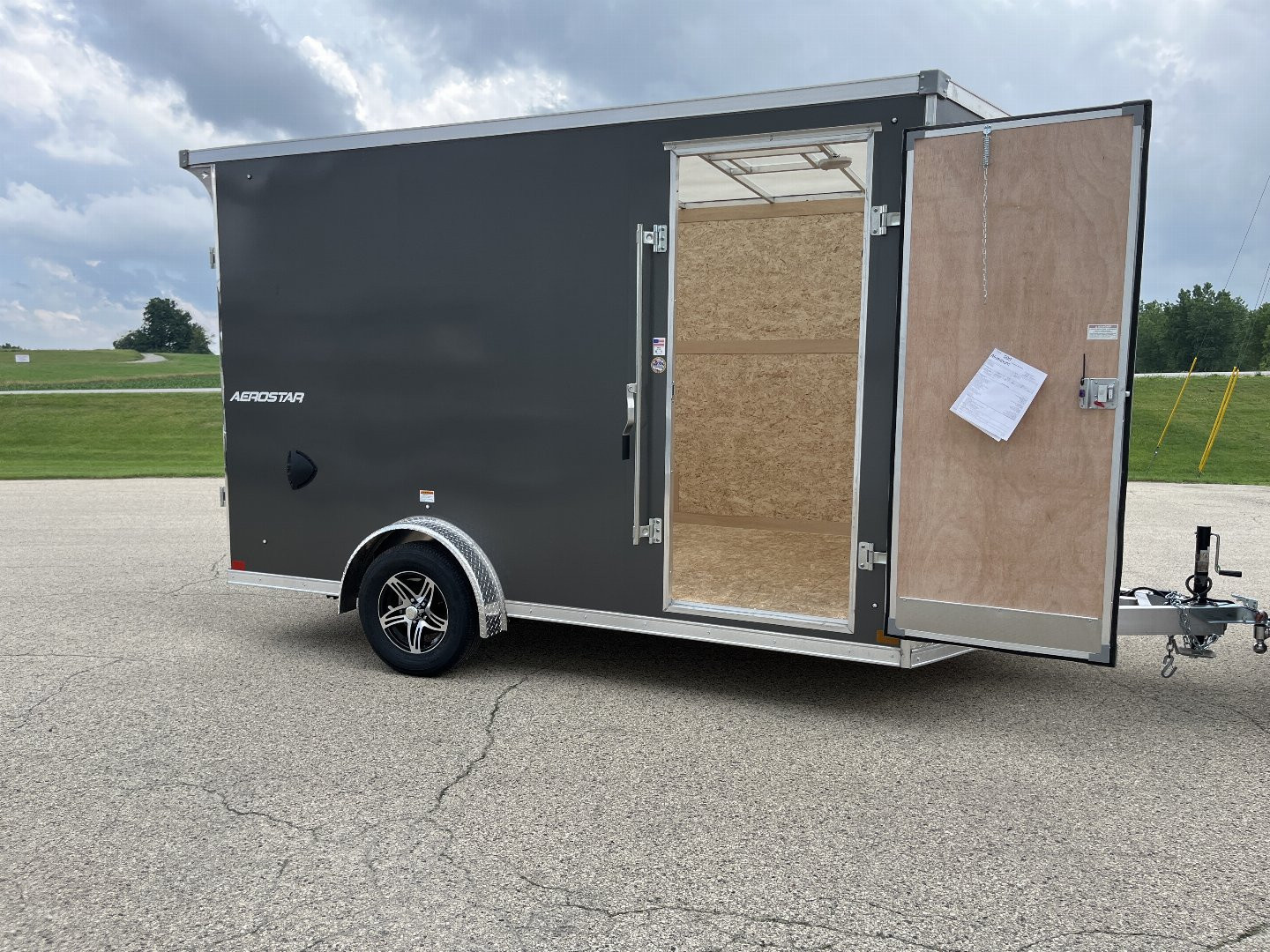 New 2025 Qualitec Aluminum 7.5'x12'+30" Aerostar w/ UTV Package Cargo / Enclosed Trailer