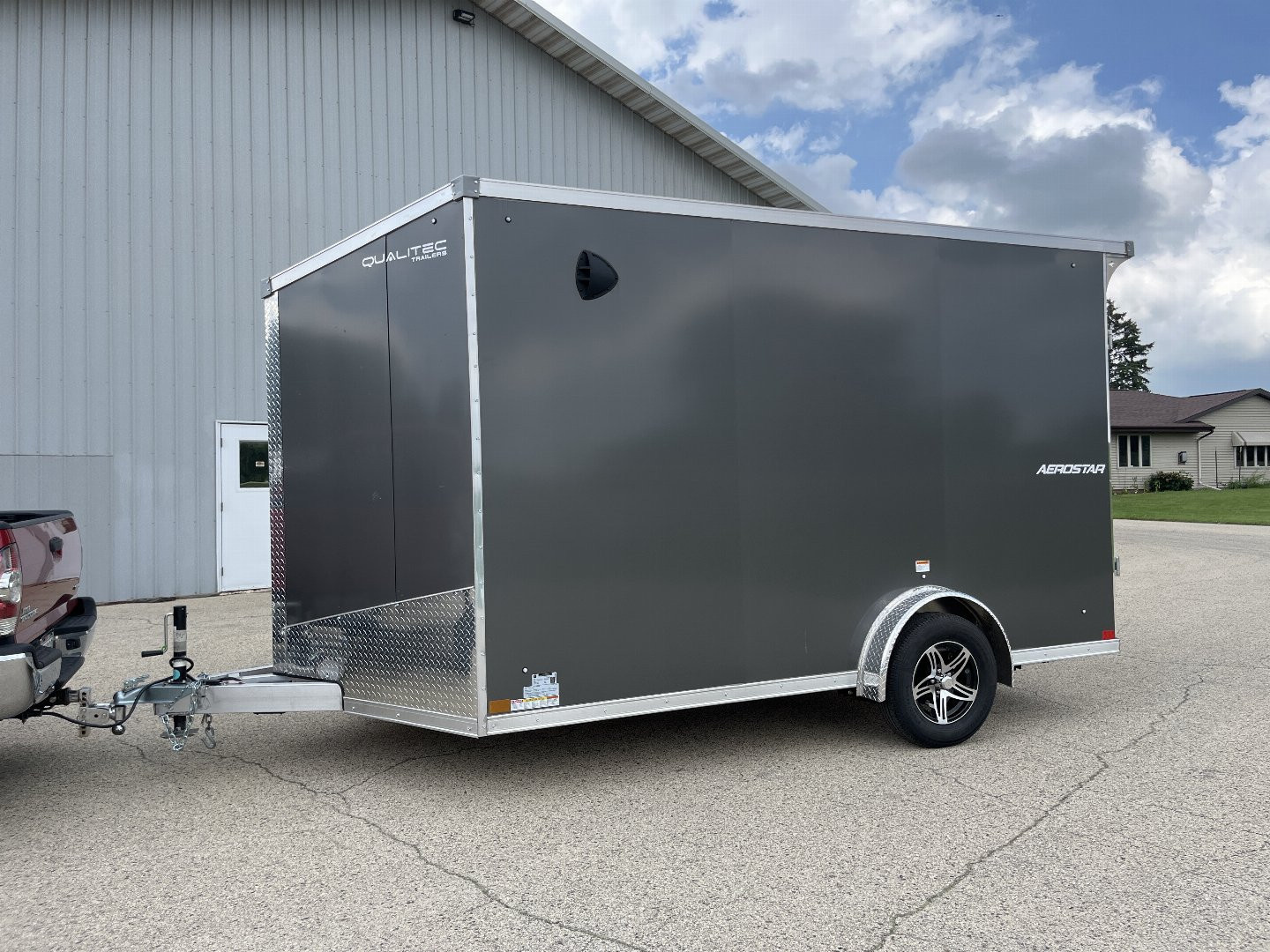New 2025 Qualitec Aluminum 7.5'x12'+30" Aerostar w/ UTV Package Cargo / Enclosed Trailer