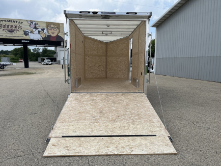 New 2025 Qualitec Aluminum 7.5'x12'+30" Aerostar w/ UTV Package Cargo / Enclosed Trailer