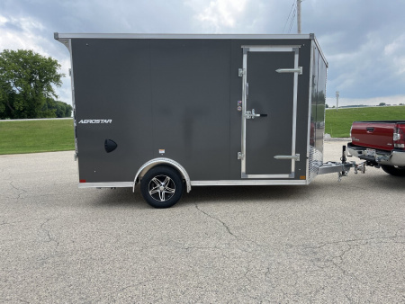 New 2025 Qualitec Aluminum 7.5'x12'+30" Aerostar w/ UTV Package Cargo / Enclosed Trailer
