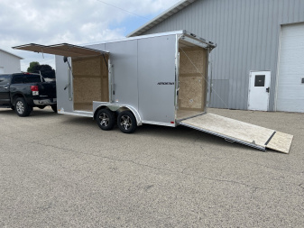 New 2025 Qualitec Aluminum 7.5x16+30  Aerostar, by Stealth Cargo / Enclosed Trailer