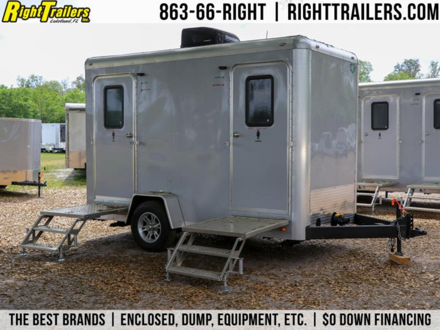 Used 2020 2 Station Restroom Trailer 2-Station Restroom Trailer