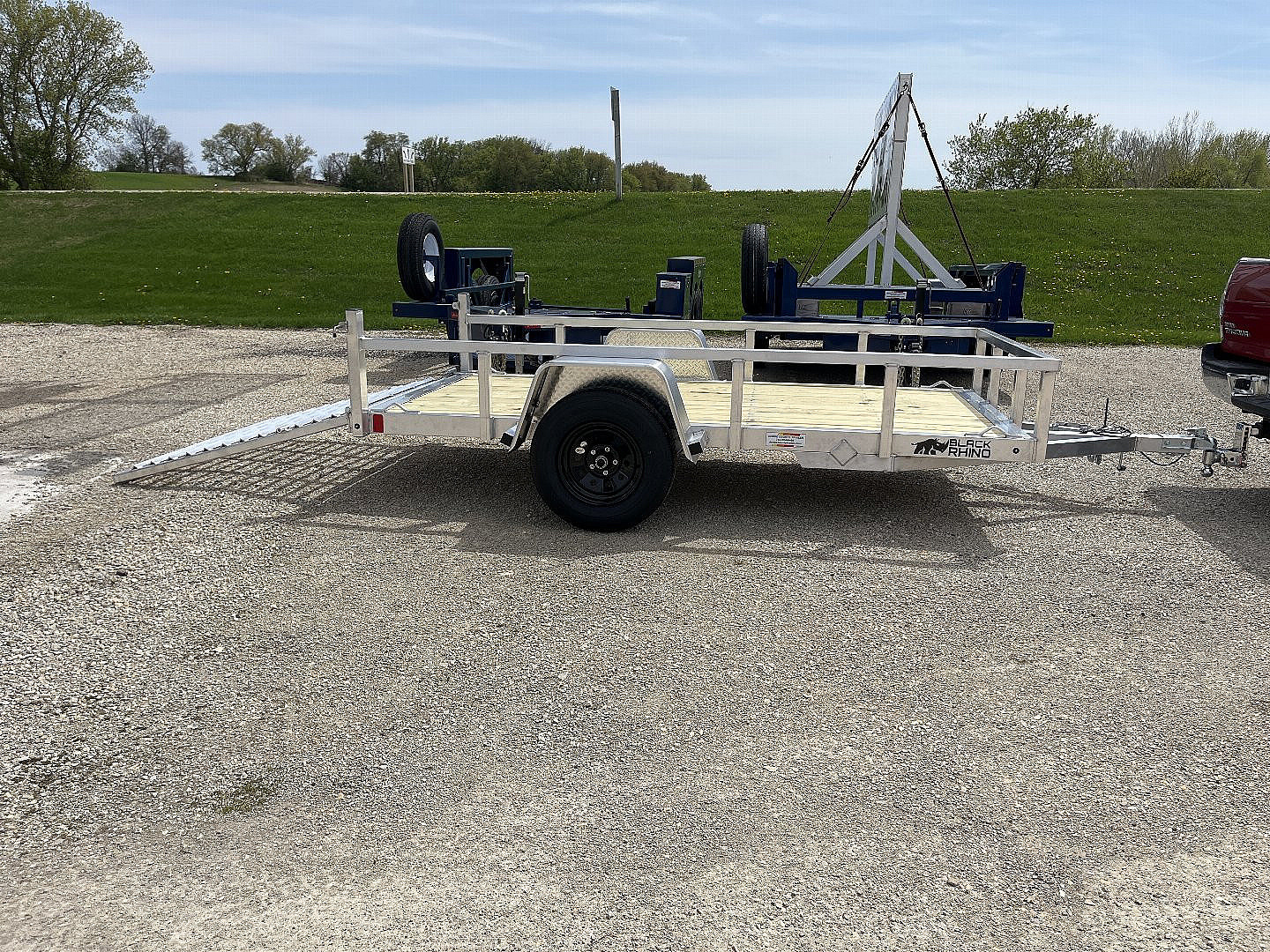 New 2025 Black Rhino EXS510 Aluminum Trailer w/ Wood Deck
