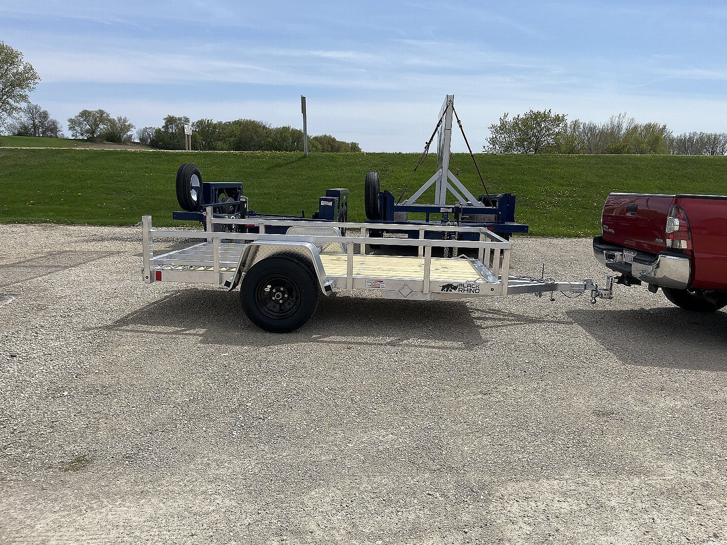 New 2025 Black Rhino EXS510 Aluminum Trailer w/ Wood Deck