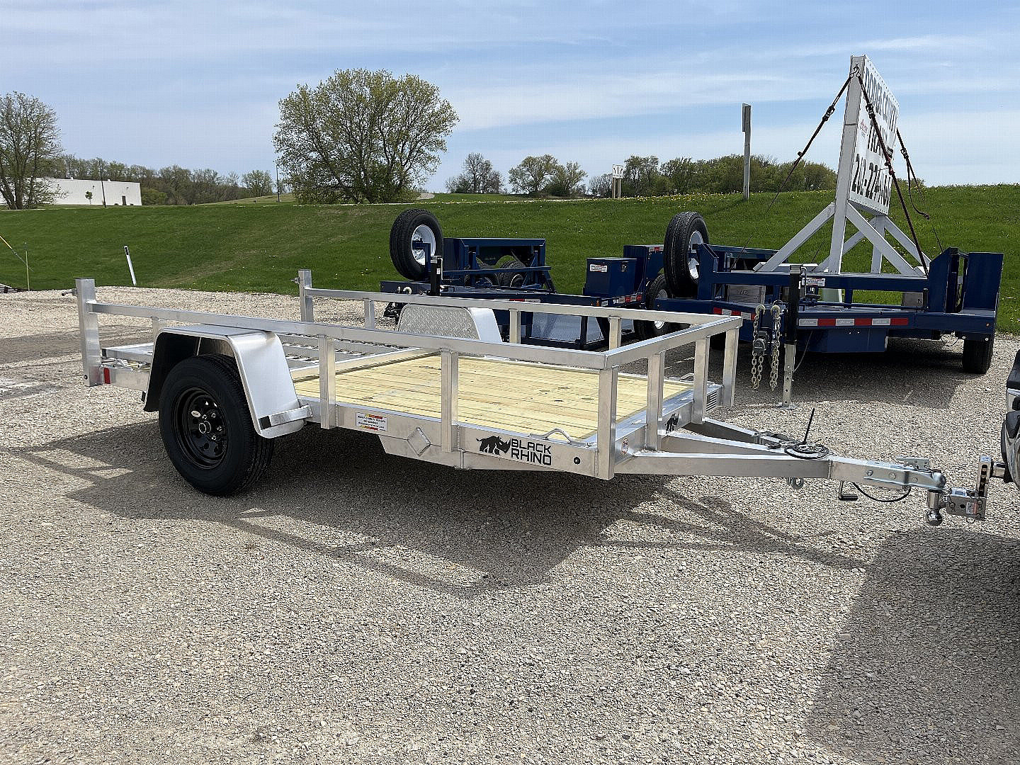 New 2025 Black Rhino EXS510 Aluminum Trailer w/ Wood Deck