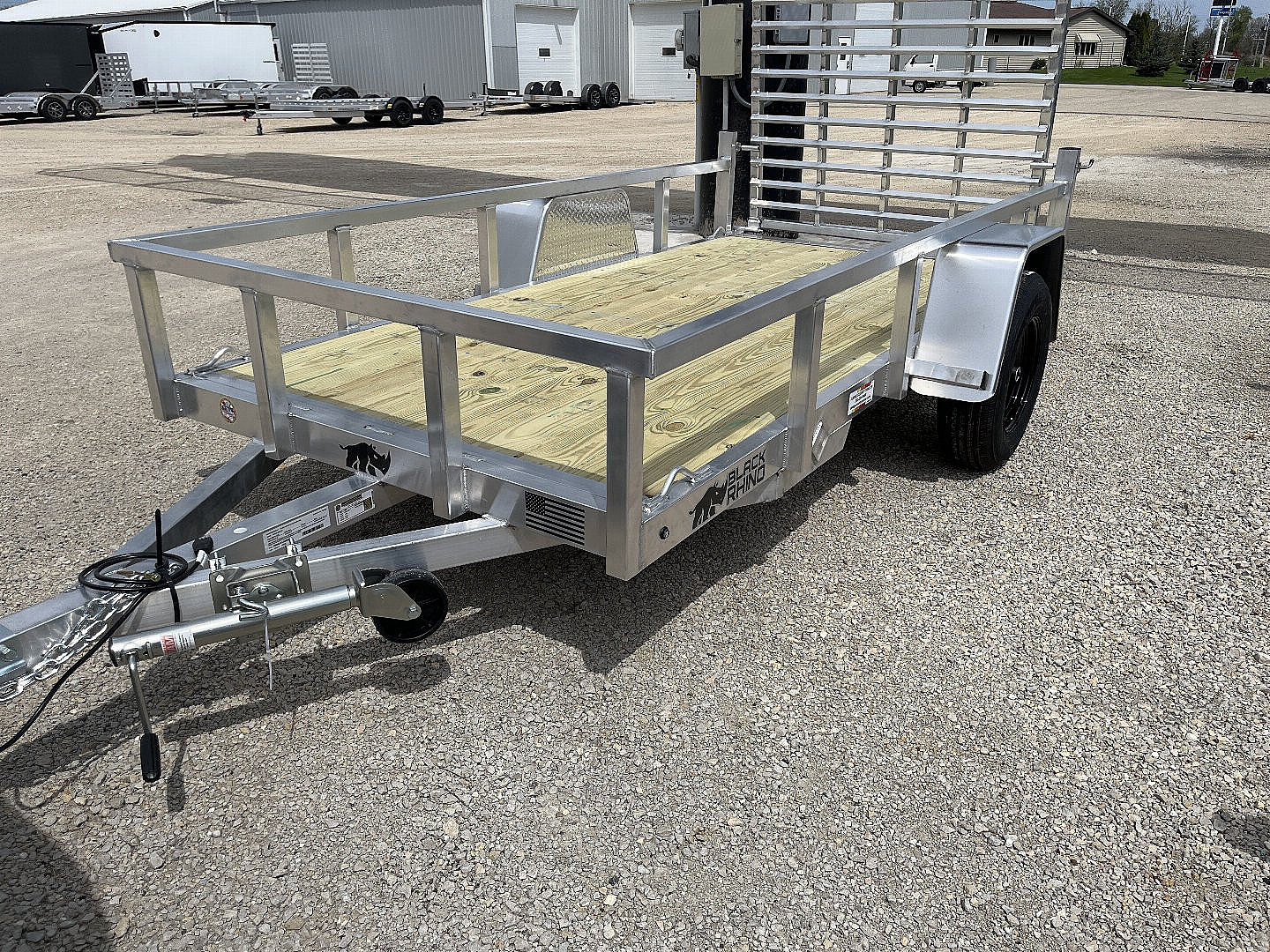 New 2025 Black Rhino EXS510 Aluminum Trailer w/ Wood Deck